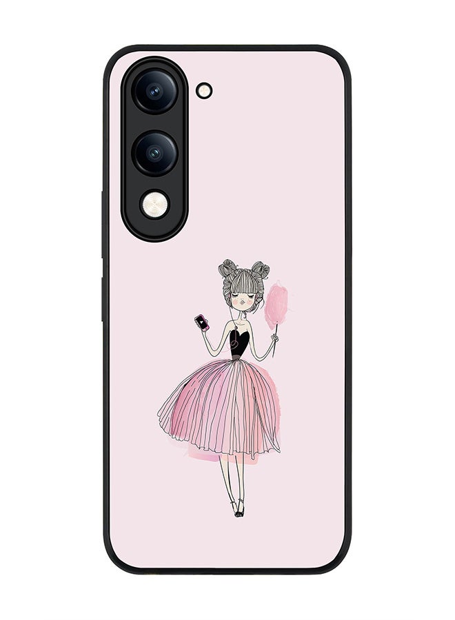 Stylizedd غطاء لجهاز vivo Y04 / Y29t 5G، حماية كاميرا نحيفة، غطاء هاتف مضاد للصدمات - ضائع في الموسيقى - Image 1